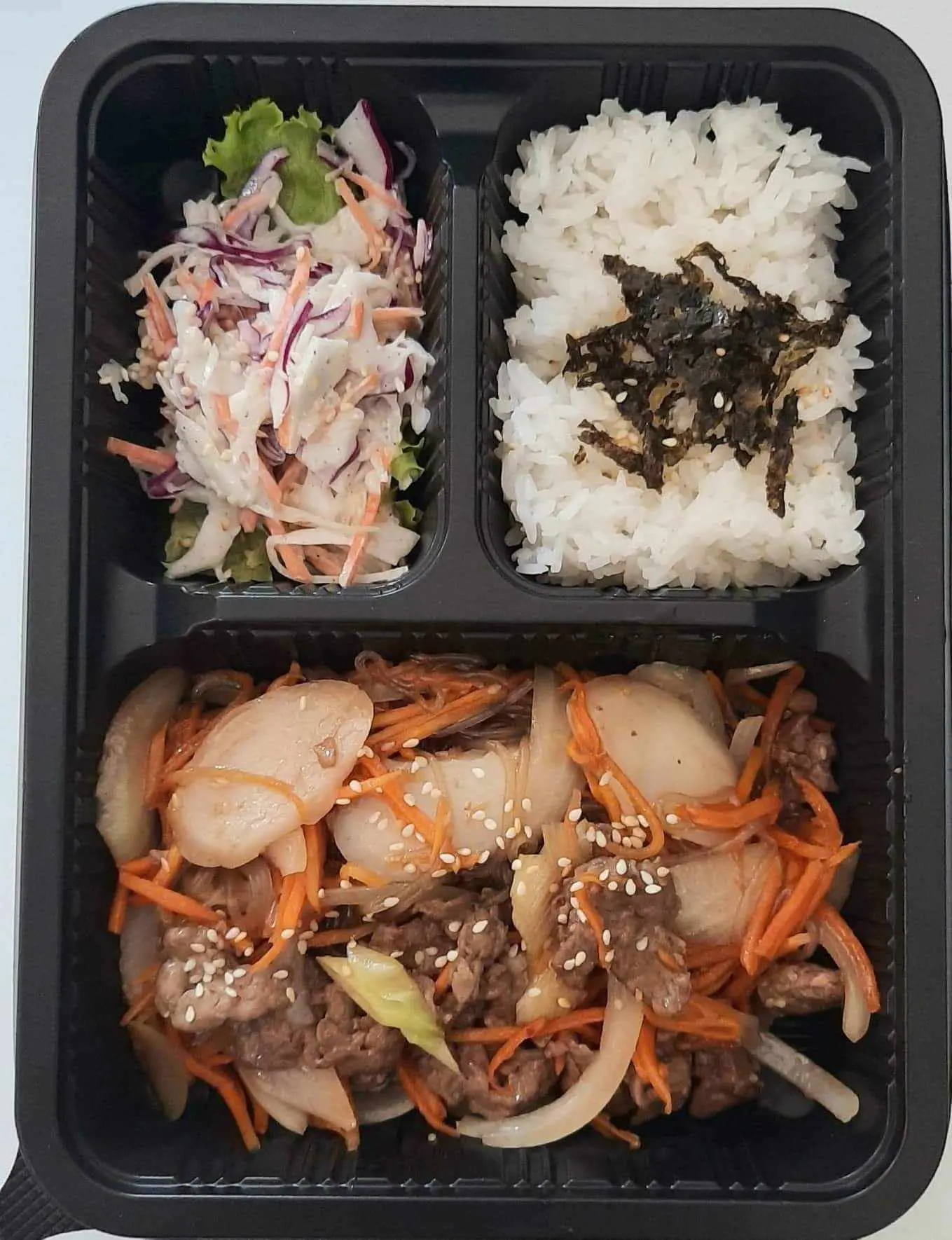 Hình ảnh Set N9 (Cơm Bento Bò Bulgogi + Cơm trắng trứng ốp la + Canh rong biển Thố