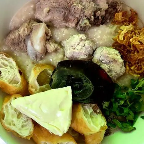 Hình ảnh 600g cháo sườn thịt viên - thảo - quẩy - phô mai