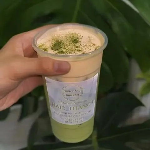 Hình ảnh  Thái xanh kem tươi phủ matcha