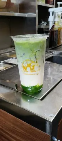 Hình ảnh mat cha latte dua lưới 