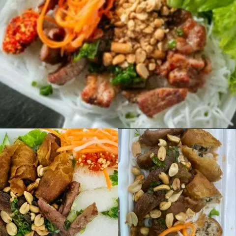 Hình ảnh bánh hỏi nem nướng 