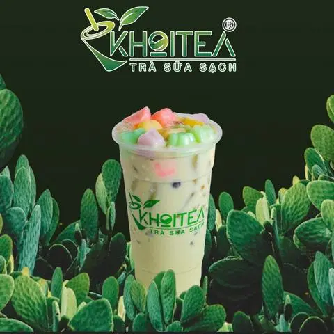 Hình ảnh Trà Sữa Thái Xanh Pudding - Size L