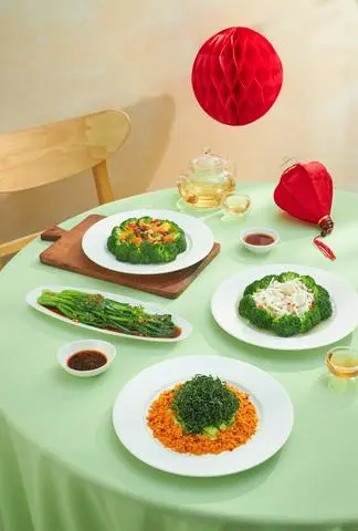 Hình ảnh Cải thìa sốt dầu hào chay