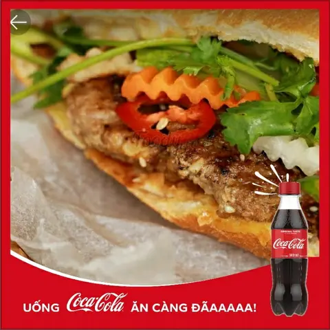 Hình ảnh Bánh mì pate nem lụi bò khô + Coca