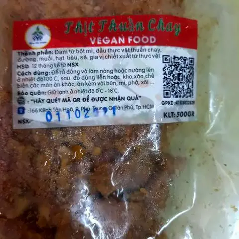 Hình ảnh Thịt Thuần Chay 500g