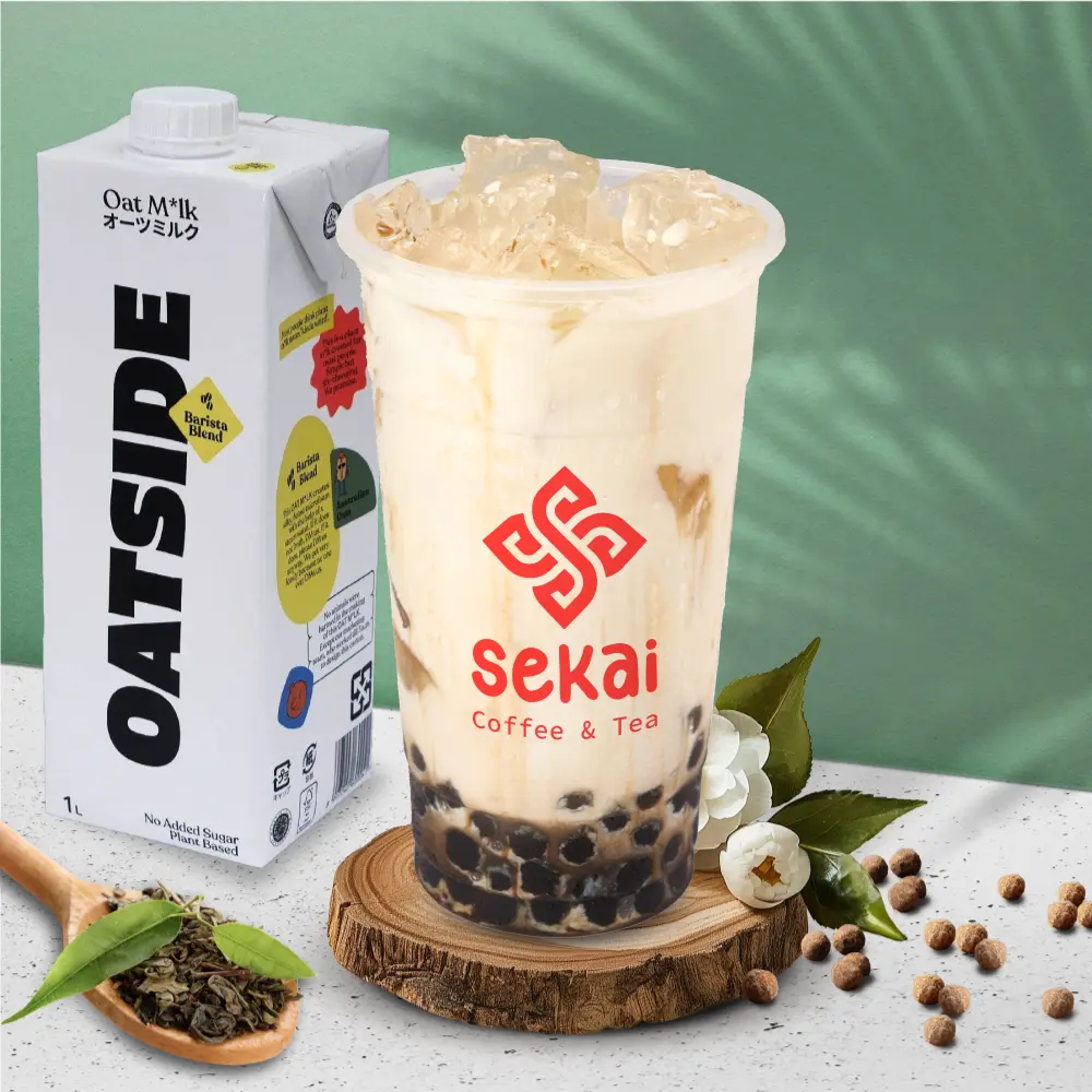 Hình ảnh Sữa Tươi Yến Mạch Đường Đen (L)