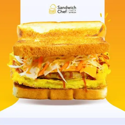 Hình ảnh Sandwich Bò BBQ Trứng Cay Hàn Quốc - NEW Beef & Egg Sandwich with Spicy BBQ- NEW