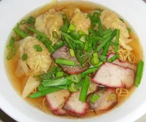 Hình ảnh Mì Hoành Thánh Xá Xíu Nước 