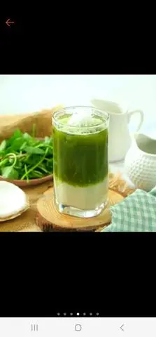 Hình ảnh RAU MÁ  MIX  sữa 