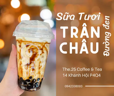Hình ảnh Sữa tươi trân châu đường đen