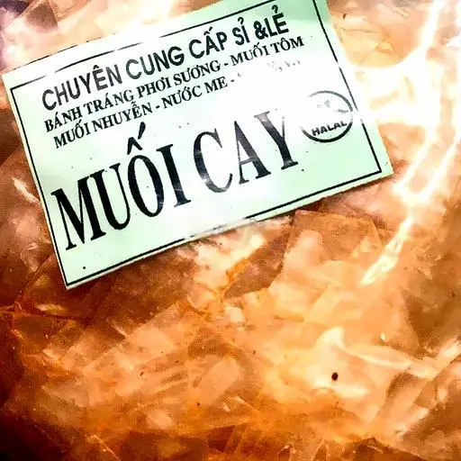 Hình ảnh Bánh tráng muối cay