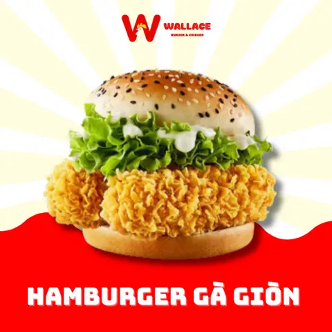Hình ảnh Hamburger gà giòn