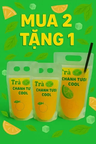 Hình ảnh Mua 2 tặng 1 - Mua 2 trà chanh tặng 1 trà chanh