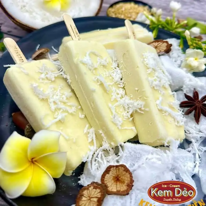 Hình ảnh Kem dẻo Tràng Tiền vị sữa dừa ( 1 cây )