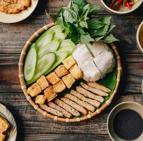 Hình ảnh bún đậu chả sụn
