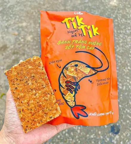 Hình ảnh Bánh tráng nướng sốt tôm cay _ Tiktik
