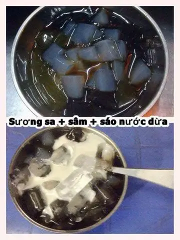 Hình ảnh Sương sa+sâm+sáo cốt dừa. Ly 700ml