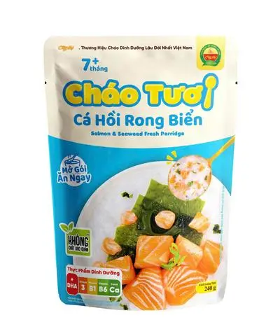 Hình ảnh Cháo cá hồi rong biển