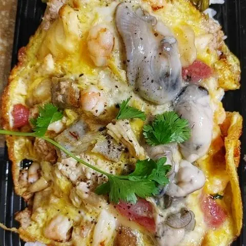 Hình ảnh Cơm trắng Trứng chiên bát bửu