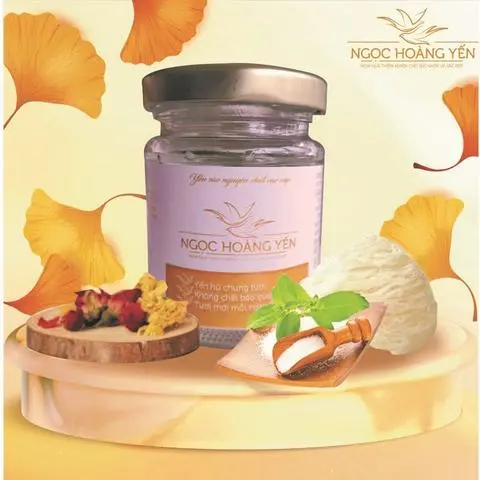 Hình ảnh Yến chưng hồng cúc hoa đường Stevia 100ml