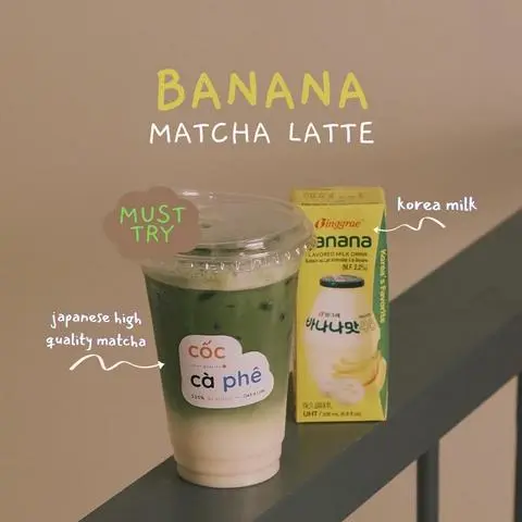Hình ảnh Matcha sữa chuối