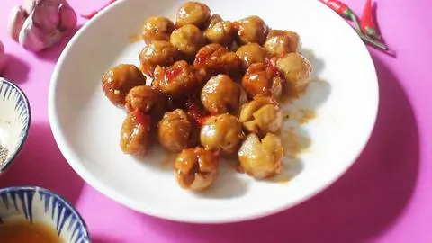 Hình ảnh Mì trộn cá viên sốt thái
