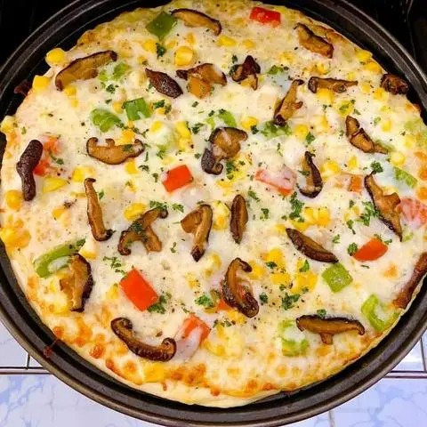 Hình ảnh Pizza Nấm Chay Size 19cm