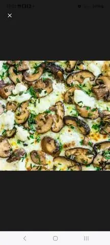 Hình ảnh Pizza nấm và phô mai - White mushroom & cheese