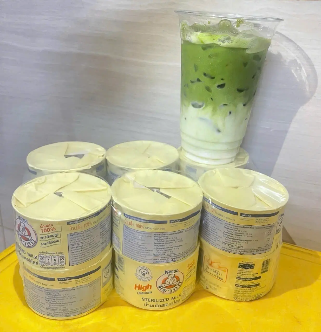 Hình ảnh Matcha latte ( sữa gấu) size L