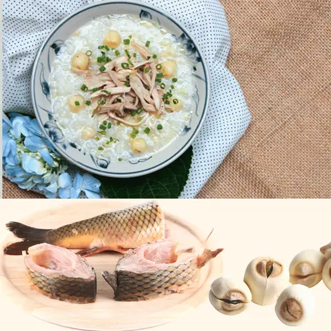 Hình ảnh Cháo cá chép hầm hạt sen