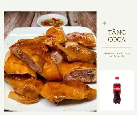 Hình ảnh Gà hun khói 1 con ăn mát - kèm 1 coca