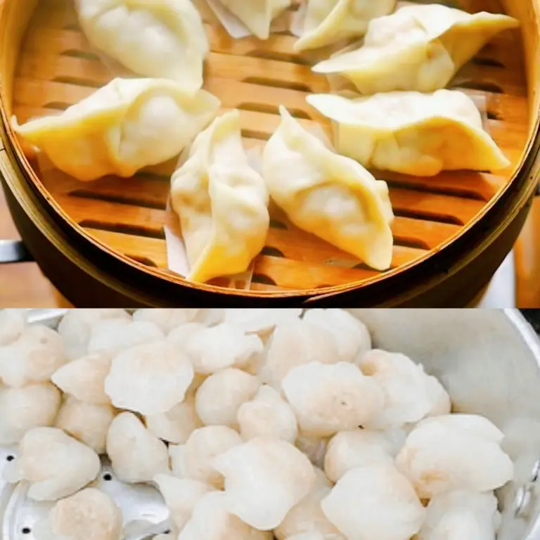 Hình ảnh 7 Sủi Cảo Hải Sản To (3 Miếng), Há Cảo Tôm Thịt (4 Viên) DimSum 5 Vị, Hành Phi + Tặng Chấm Tương Tỏi