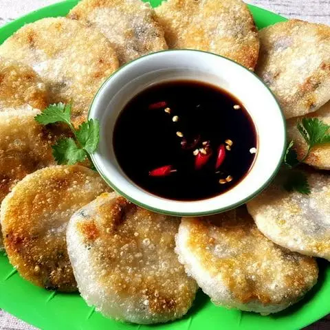 Hình ảnh bánh hẹ chiên 1 trứng 