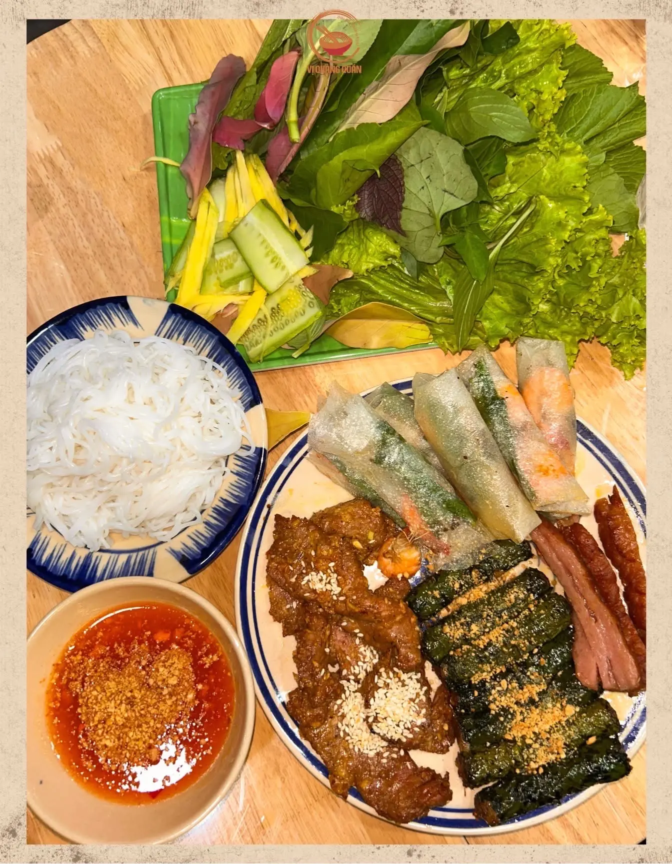 Hình ảnh Ram thịt nướng - 2 người ăn