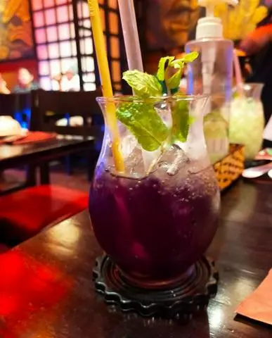 Hình ảnh Trà hoa đậu biếc hạt chia