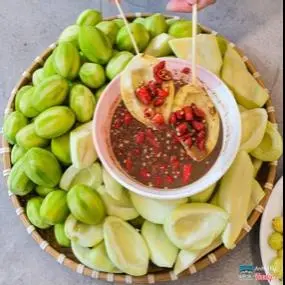 Hình ảnh xoài non - cóc non 500gr + mắm ruốc 