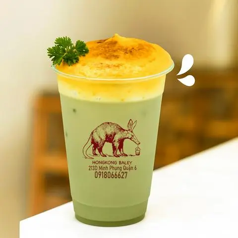 Hình ảnh Trà Sữa Nguyên Lá Kem Trứng Khè