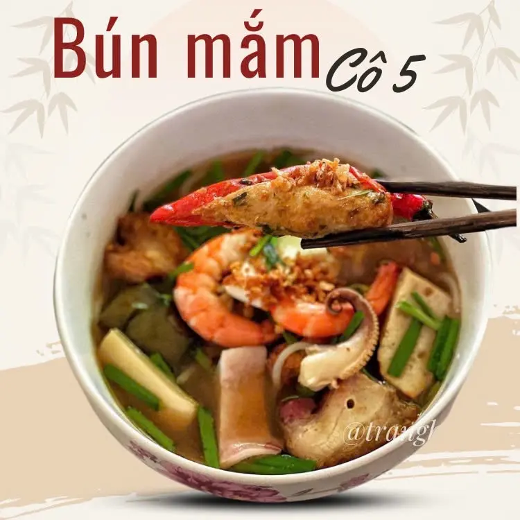 Hình ảnh Bún mắm - tô đặc biệt (tô nhựa)