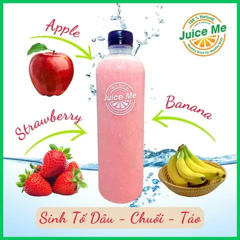 Hình ảnh Strawberry Banana Apple smoothie