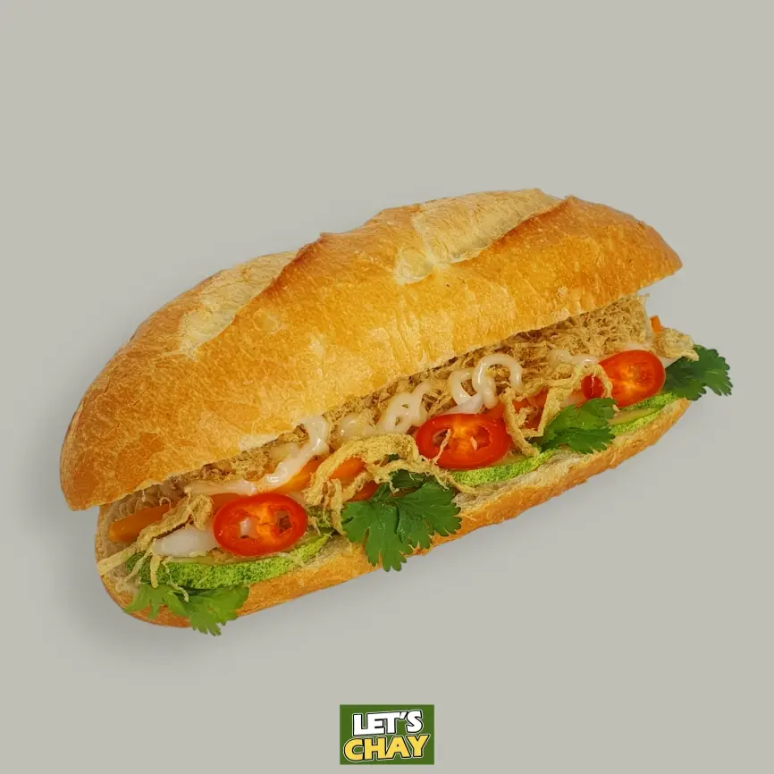 Hình ảnh Bánh mì Gà chay