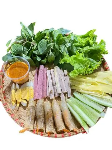 Hình ảnh Mẹt Chả Ram Tôm Đất + Chả Lụa