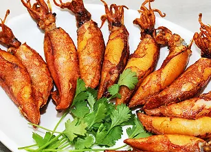 Hình ảnh Mực Trứng chiên mắm