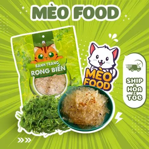 Hình ảnh Bánh tráng rong biển Mèo Food 