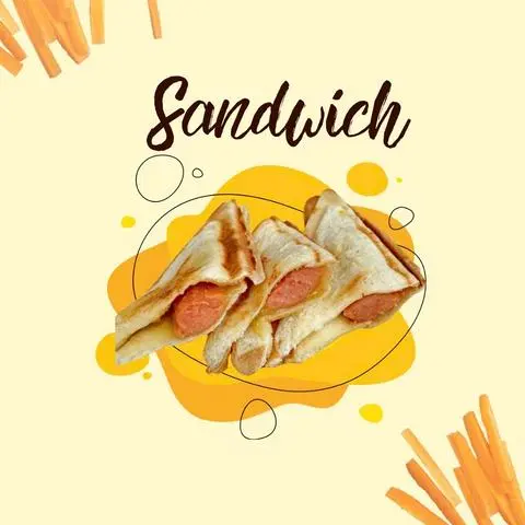 Hình ảnh Sandwich kẹp xúc xích phô mai