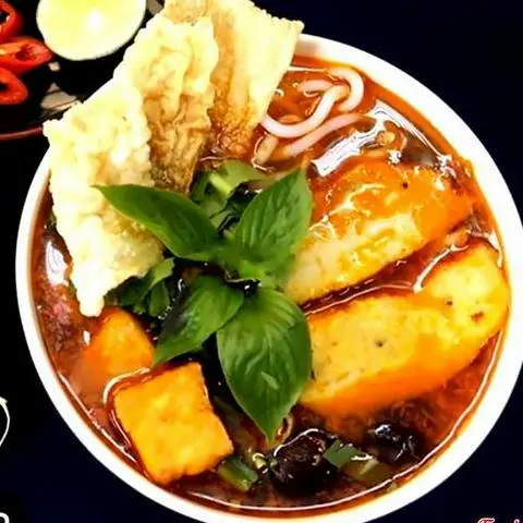 Hình ảnh Bún Huế , nấm mộc viên, chả đậu , hủ kì hoàn thánh 