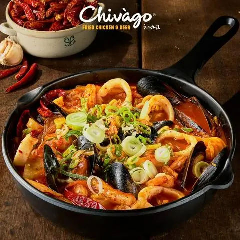 Hình ảnh Bánh gạo cay hải sản
