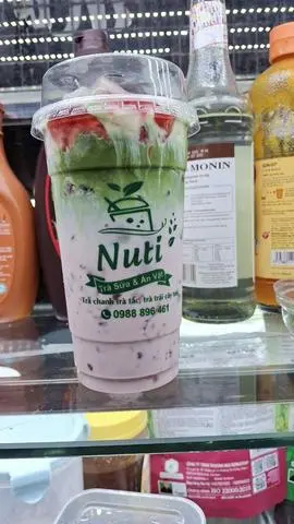 Hình ảnh Matcha latte dâu