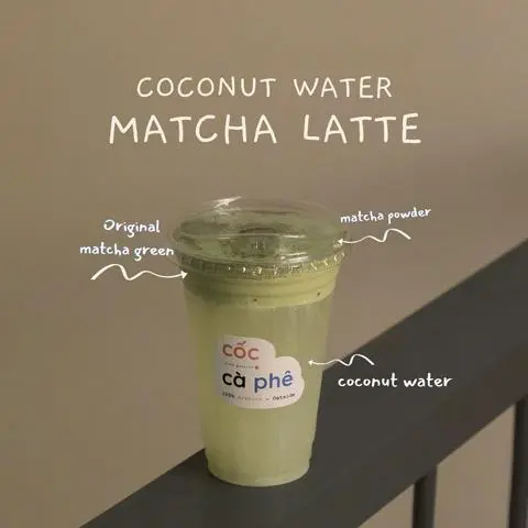 Hình ảnh Matcha dừa tươi