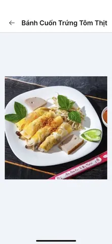 Hình ảnh Bánh cuốn trứng - cuốn trứng thêm