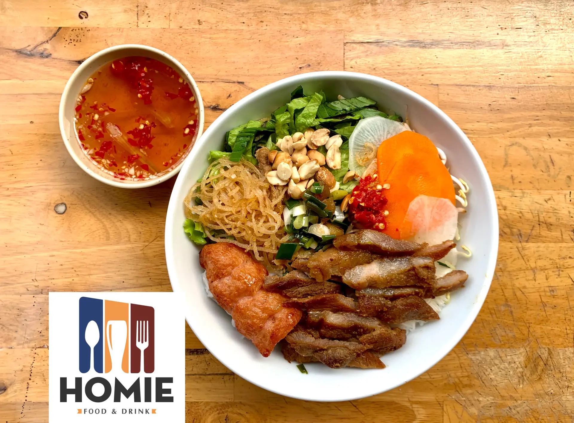 Hình ảnh Bún thịt nướng nem nướng